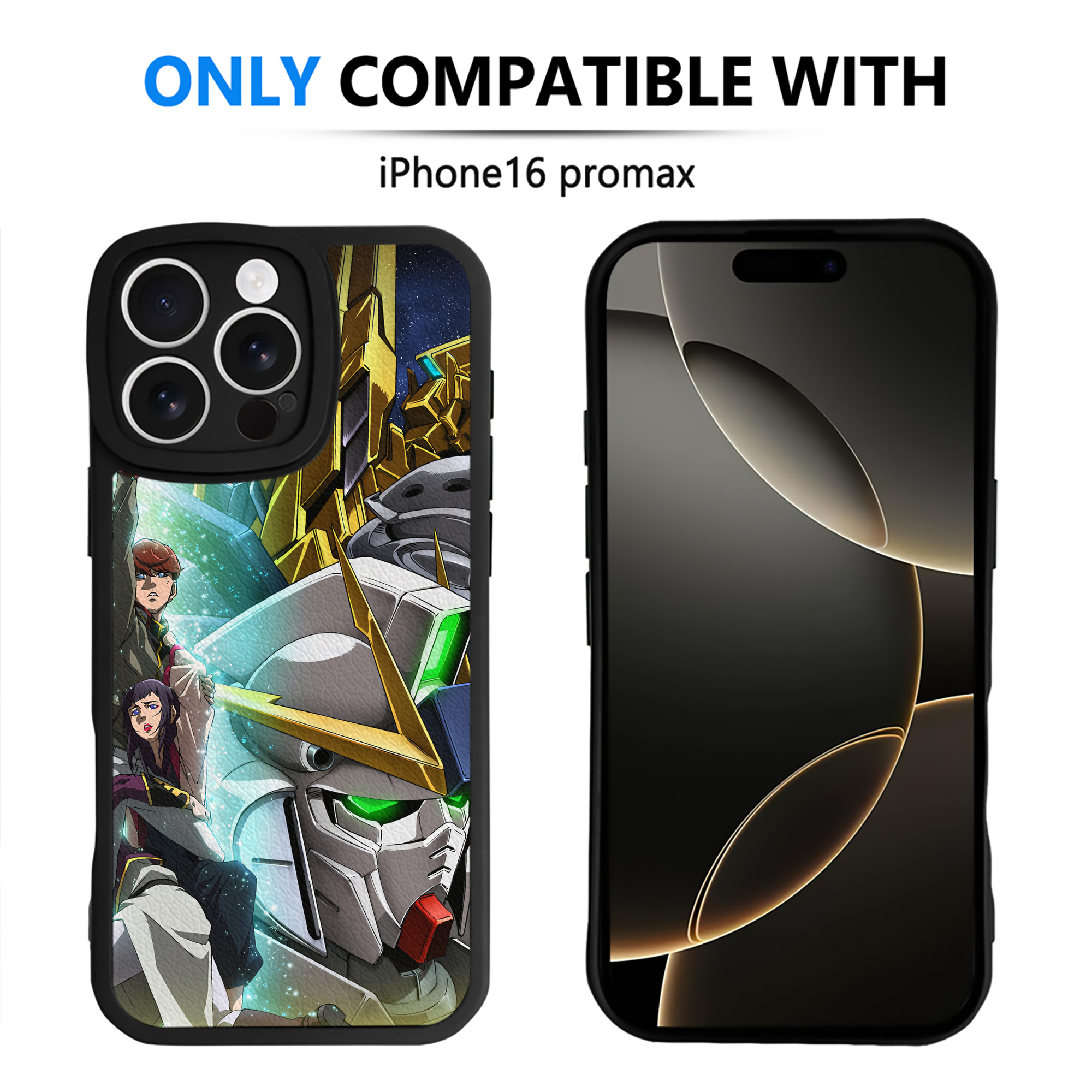 （画像用） 機動戦士ガンダム Mobile Suit Gundam 【iPhone 16シリーズ対応】シリコンスマホケース（レザー調） 材質：シリコン